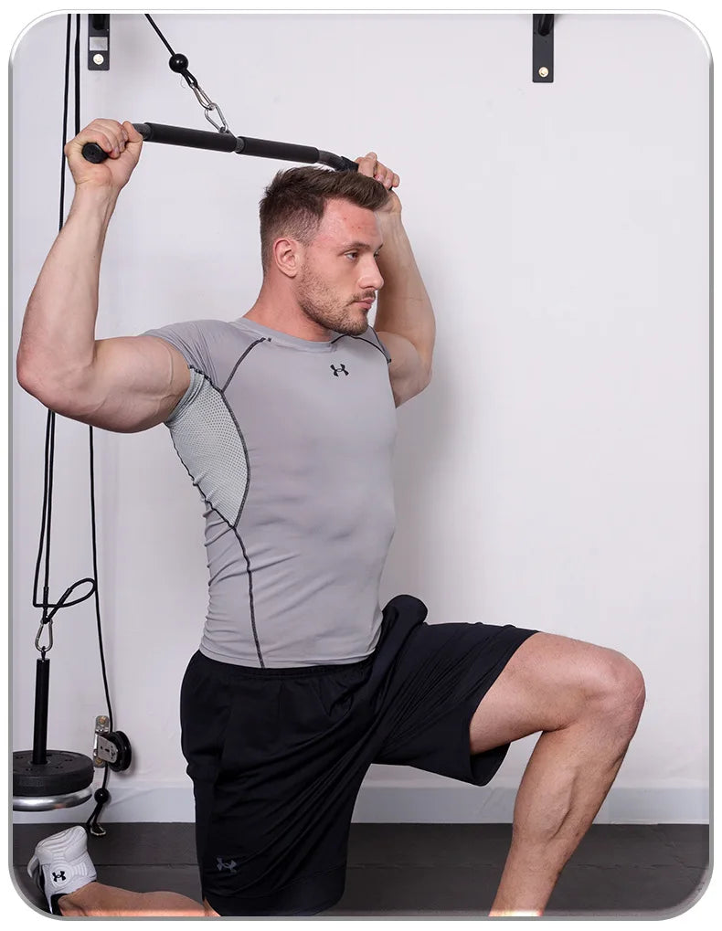 Strength Training Pull Rod Handles – Gym Cable Attachments