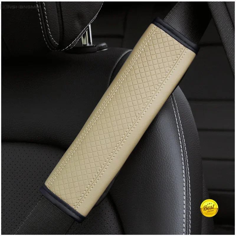 PU Leather Seat Belt Cover Car Safety Shoulder Pad
