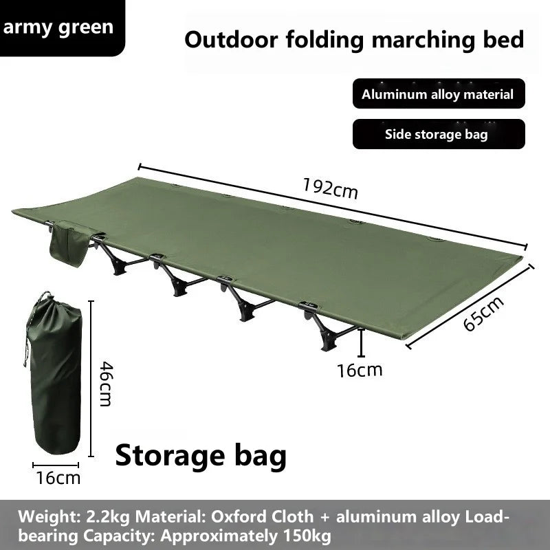 WANDERING TIME Camping bed, portable folding bed, camping travel backpack, hiking sleep bed, outdoor ultra-light small tent bed