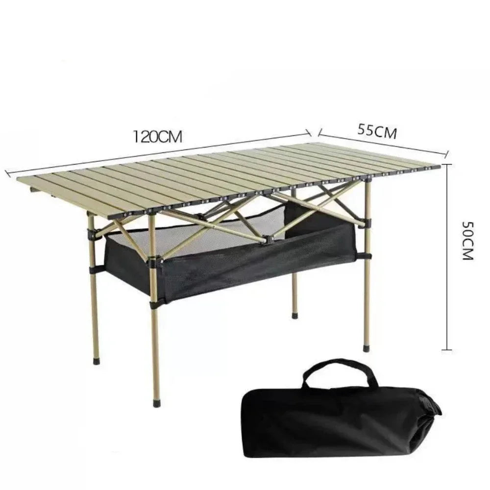 Portable Folding Camping Table for Outdoor BBQ & Picnic