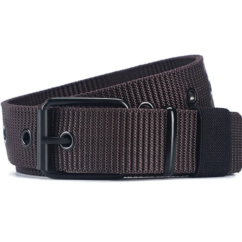 Canvas Pin Buckle Eyelet Belt Casual