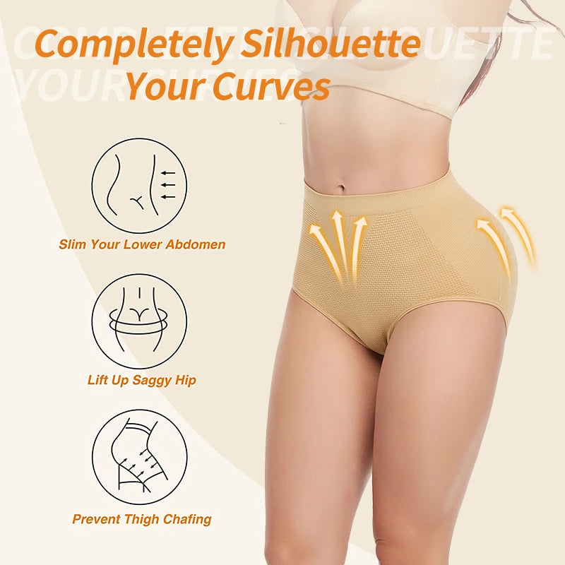 Women Shapewear Waist Trainer Seamless Butt Lifter Padded Butt Hip Enhancer Body Shaper Brief Panties Underwear Tummy Control