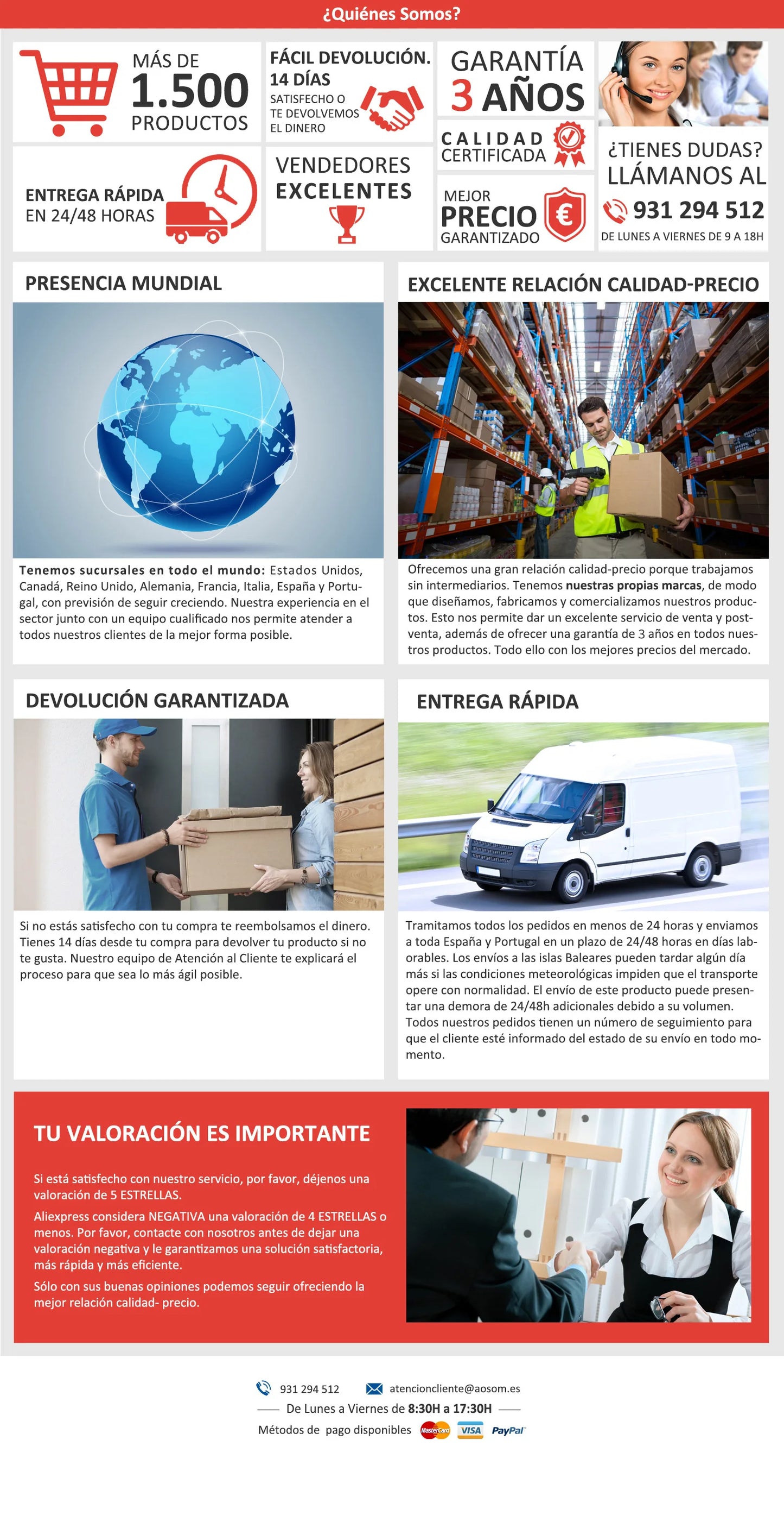 Nightstand with 4 Rattan Grid Drawers