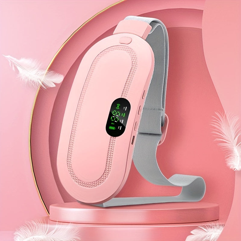 Portable Cordless Heating Pad, Menstrual Heating Pad, Heating Pad For Back With 3-Speed Temperature Adjustment And 4-Speed Massage Modes, Portable Electric Fast Heating Belly Wrap Belt For Women, Holiday Gift