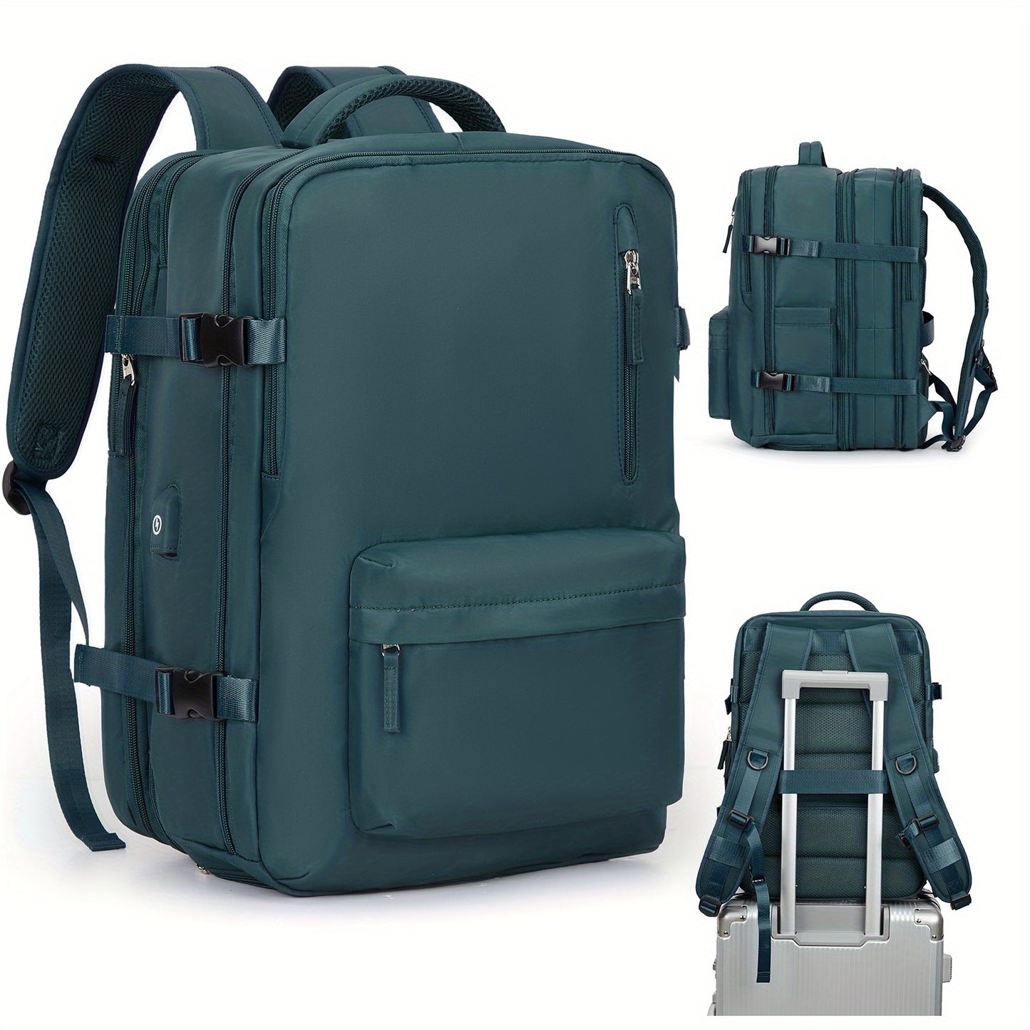 Large Capacity Travel Backpack with Shoe & Wet Pocket