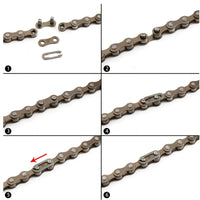 ZHIQIU High-Tensile Bike Chain - 104-Link Seamless System for Rust-Proof, Effortless Riding - Perfect 1/2 x 1/8 Size for Smooth, Quiet Journeys