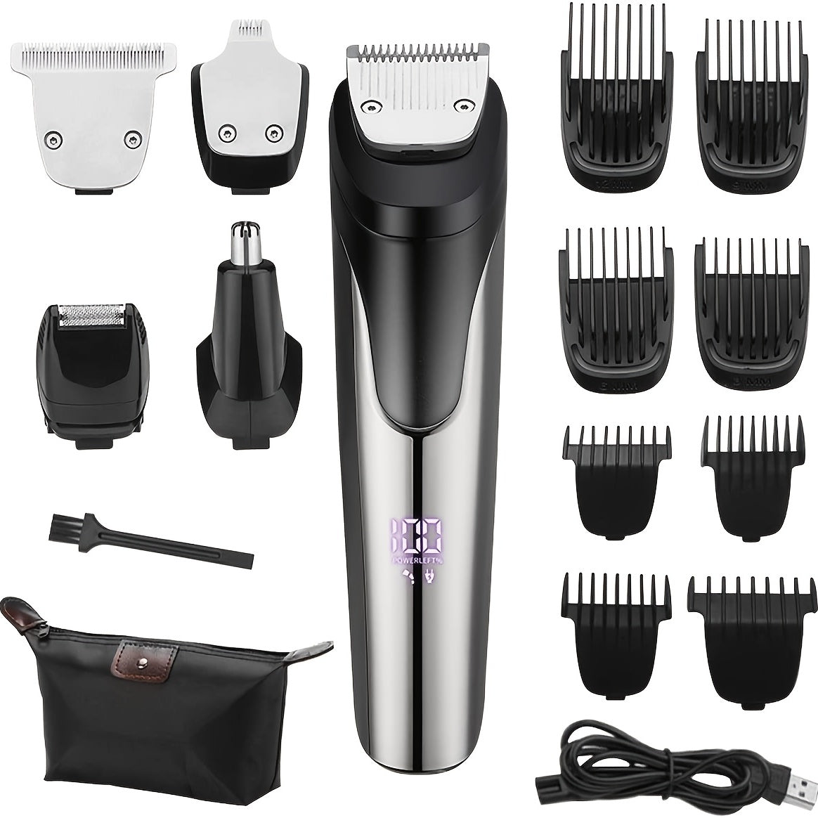 All-in-One Beard Trimmer & Grooming Kit for Men