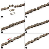 ZHIQIU High-Tensile Bike Chain - 104-Link Seamless System for Rust-Proof, Effortless Riding - Perfect 1/2 x 1/8 Size for Smooth, Quiet Journeys