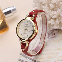 Elegant Quartz Ladies Watch – Boho Chic Leather Strap