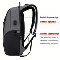 Men’s Anti-Theft Laptop Backpack Travel Business Bag