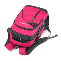 Bright Pink Sports Backpack Large Travel Bag for Women