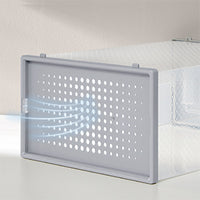 SONGMICS Set 18 Shoe Box Plastic Shoe Organizer for shoes up to size 44