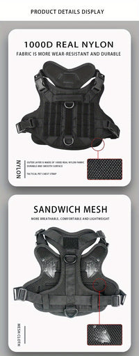 Heavy Duty Adjustable Dog Harness with Handle