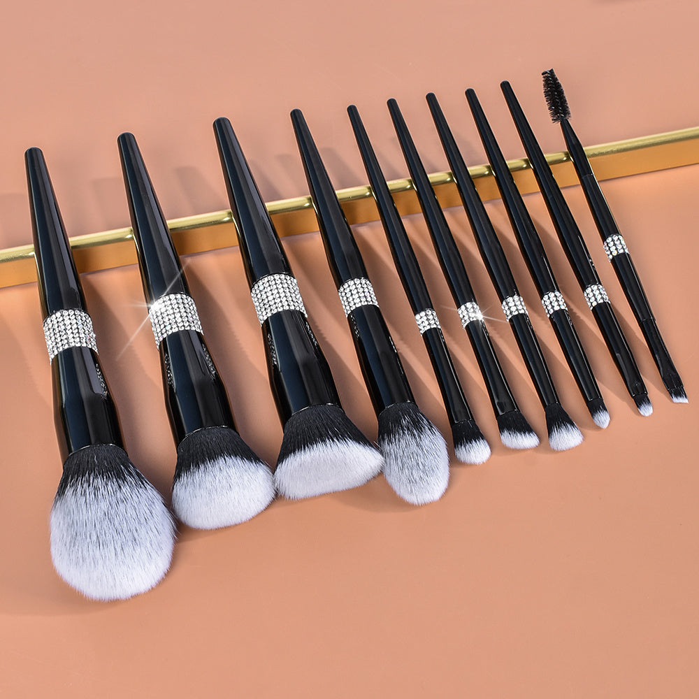 Makeup Brush Set – 10pcs Synthetic Nylon