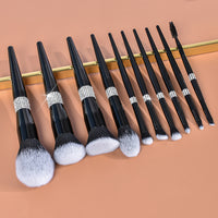 Makeup Brush Set – 10pcs Synthetic Nylon