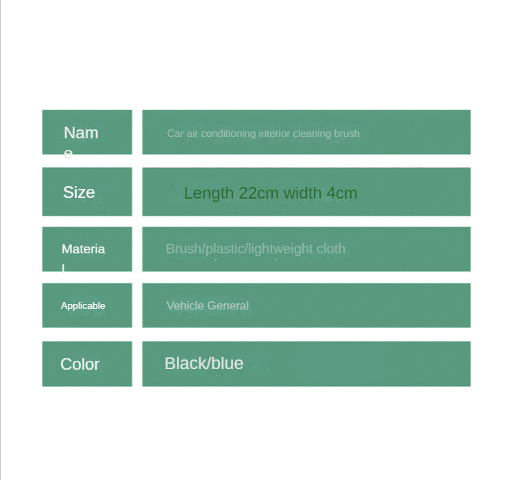 Soft Car Interior Cleaning Brush – AC Vent Dust Tool