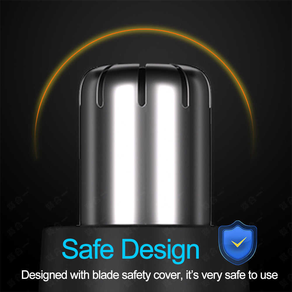 Painless Rechargeable Nose Hair Trimmer for Men and Women - Efficient Nose and Ear Hair Trimmers with Washable Cutter Head and Advanced Safety Features - Perfect Holiday Gift for Father's Day and Everyday Grooming