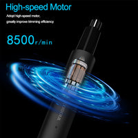 Painless Rechargeable Nose Hair Trimmer for Men and Women - Efficient Nose and Ear Hair Trimmers with Washable Cutter Head and Advanced Safety Features - Perfect Holiday Gift for Father's Day and Everyday Grooming