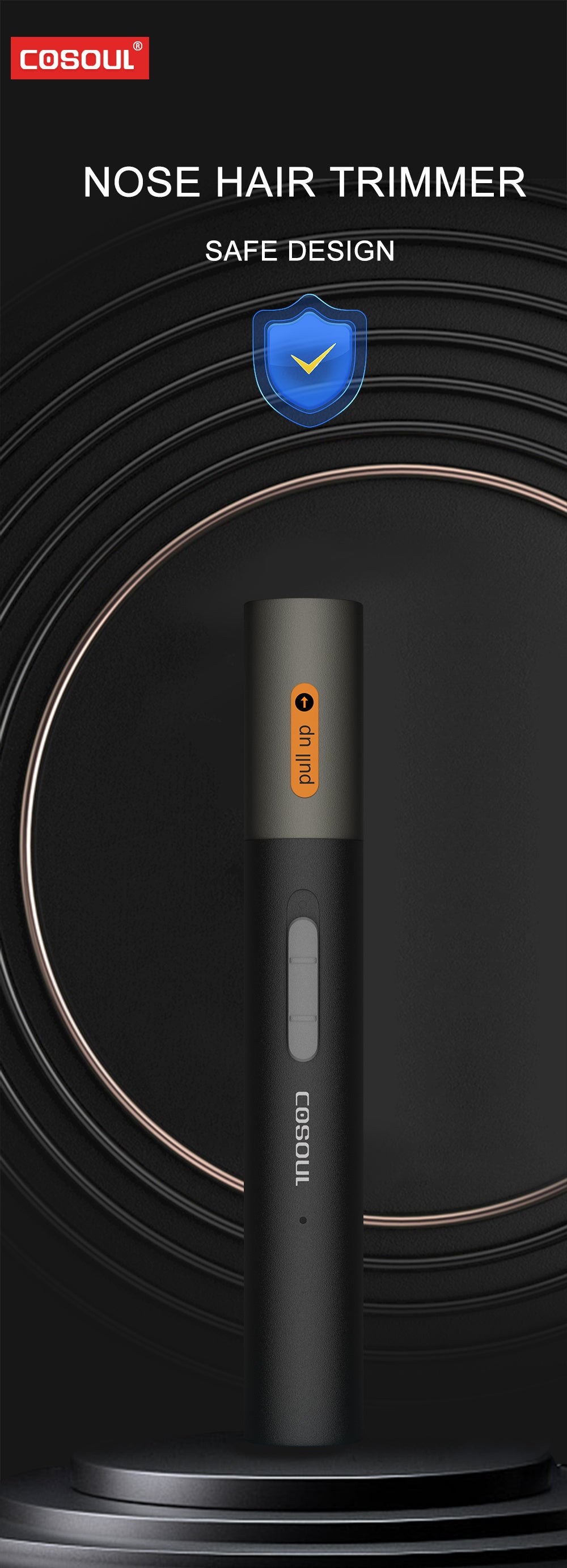 Painless Rechargeable Nose Hair Trimmer for Men and Women - Efficient Nose and Ear Hair Trimmers with Washable Cutter Head and Advanced Safety Features - Perfect Holiday Gift for Father's Day and Everyday Grooming