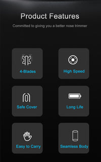 Painless Rechargeable Nose Hair Trimmer for Men and Women - Efficient Nose and Ear Hair Trimmers with Washable Cutter Head and Advanced Safety Features - Perfect Holiday Gift for Father's Day and Everyday Grooming