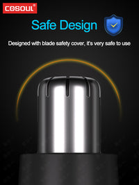 Painless Rechargeable Nose Hair Trimmer for Men and Women - Efficient Nose and Ear Hair Trimmers with Washable Cutter Head and Advanced Safety Features - Perfect Holiday Gift for Father's Day and Everyday Grooming
