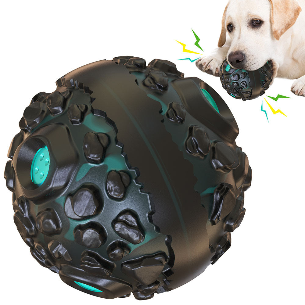 Interactive Meteorite Dog Toy with Sound & Molar Cleaning