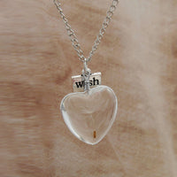 Dandelion Crystal Pendant Necklace – Double-Sided 25mm