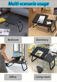 Foldable Adjustable Laptop Desk for Bed & Study
