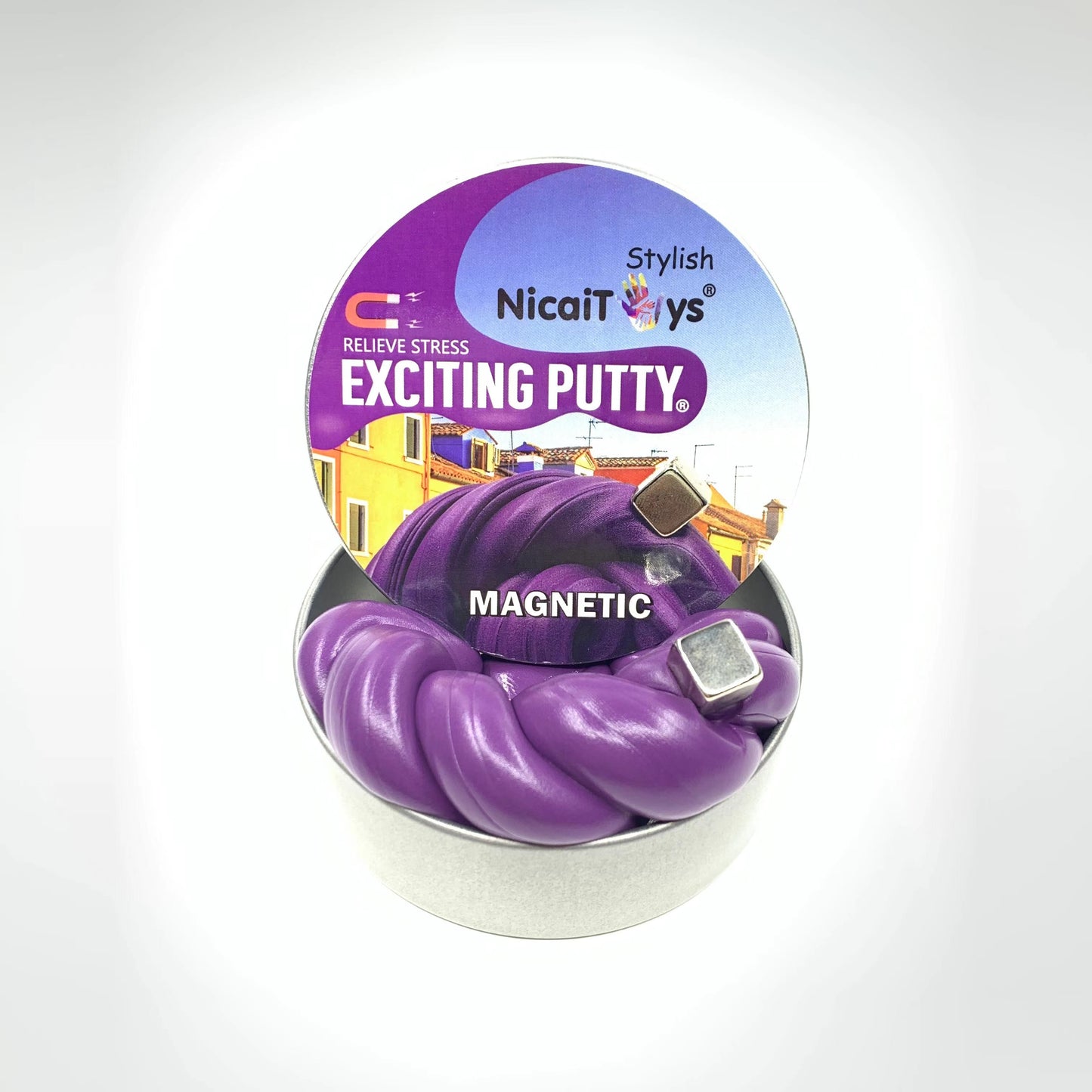 Magnetic Plasticine Bouncing Putty Stress Relief Toy