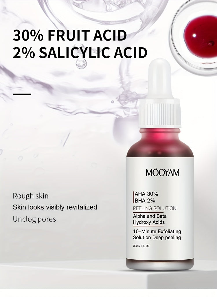 AHA 30% + BHA 2% Exfoliating Facial Peel Serum 1oz