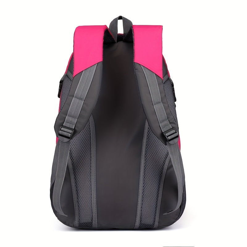 Bright Pink Sports Backpack Large Travel Bag for Women