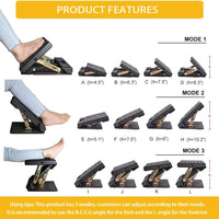 Ergonomic Adjustable Footrest – Height & Tilt