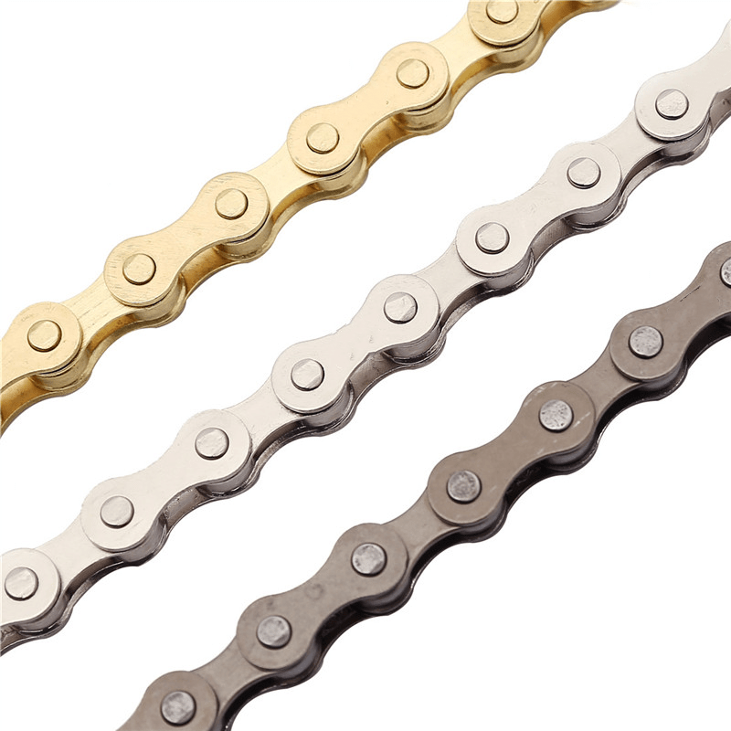 ZHIQIU High-Tensile Bike Chain - 104-Link Seamless System for Rust-Proof, Effortless Riding - Perfect 1/2 x 1/8 Size for Smooth, Quiet Journeys