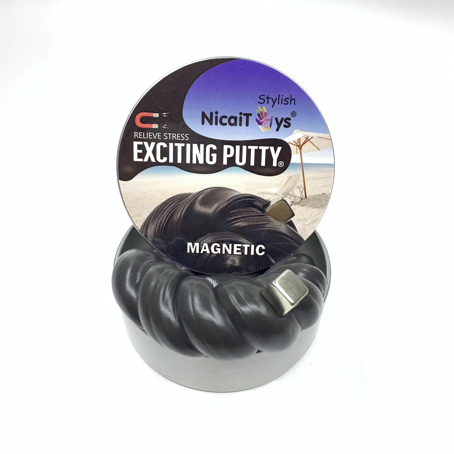 Magnetic Plasticine Bouncing Putty Stress Relief Toy