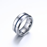 Minimalist Men’s Tungsten Steel Ring Durable Fashion Jewelry Gift