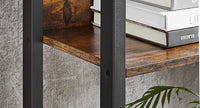 VASAGLE Bookcase, Bookshelf with 14 Shelves, Metal Frame, Shelf Unit for Living Room, Home Office, Industrial Style