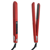 Professional Titanium Hair Straightener with Digital Display - Dual Voltage 110V-220V, 70W High-Power, Ergonomic Design & Adjustable Heat Settings for Men & Women, Hair Styling Tool, Sleek Styling Appliance, Adjustable Heat S