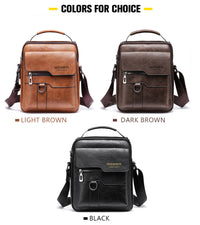 Men’s Vintage Crossbody Bag – Adjustable Strap Shoulder Bag
