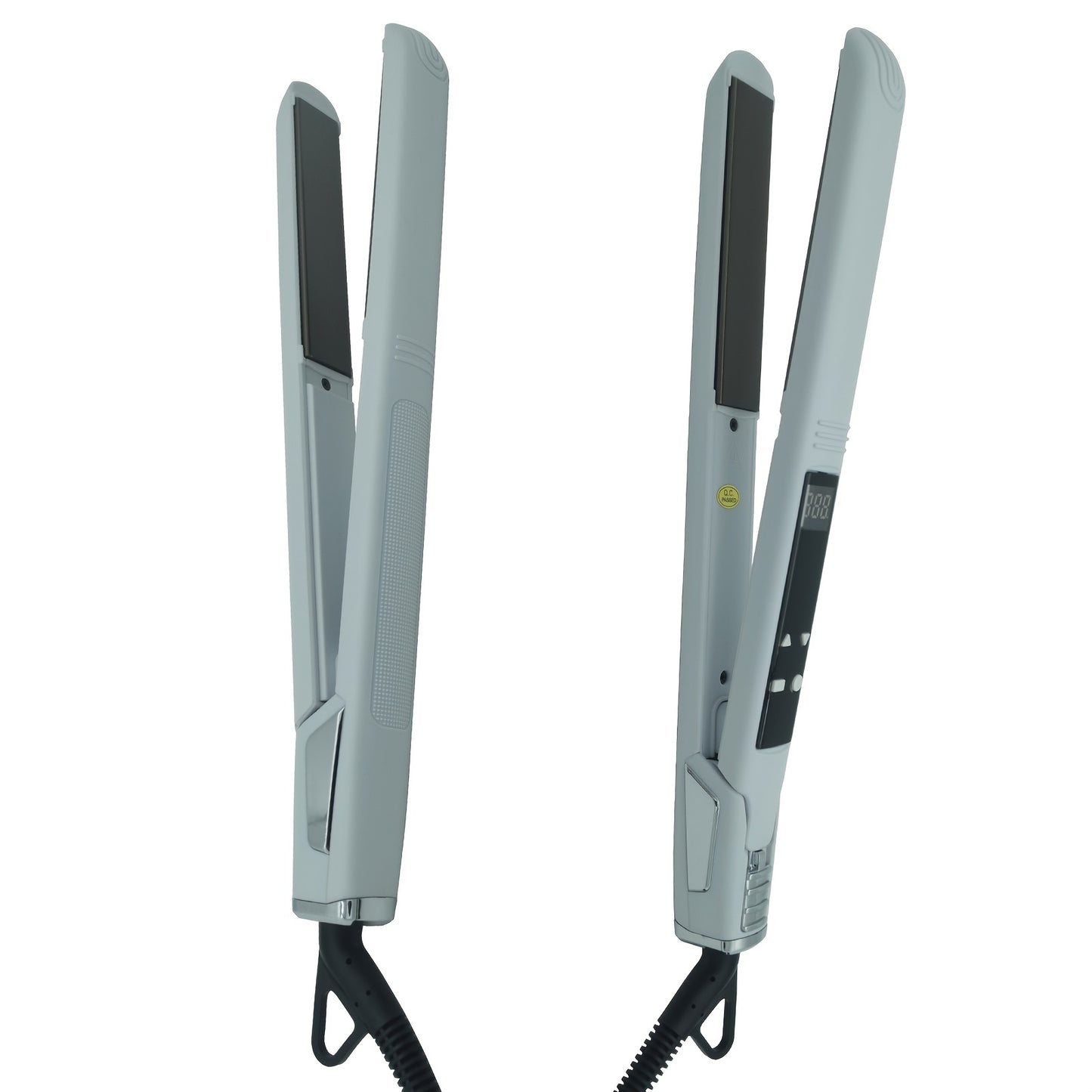 Professional Titanium Hair Straightener with Digital Display - Dual Voltage 110V-220V, 70W High-Power, Ergonomic Design & Adjustable Heat Settings for Men & Women, Hair Styling Tool, Sleek Styling Appliance, Adjustable Heat S