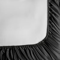 This 4pcs Satin Bed Sheet Set Includes One Fitted Sheet, One Flat Sheet, And Two Pillowcases Without Inserts. The Solid Color Showcases a Simple And Elegant Design That Never Goes Out of Style. Made from Polyester, The Fabric