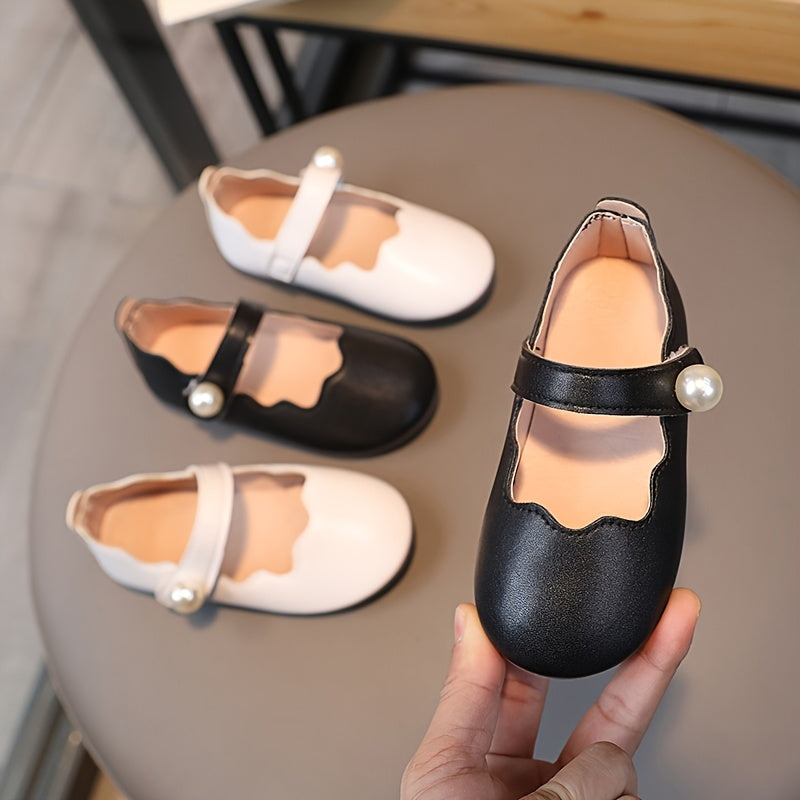 Infant Mary Jane Shoes with Soft Sole & Glitter Design