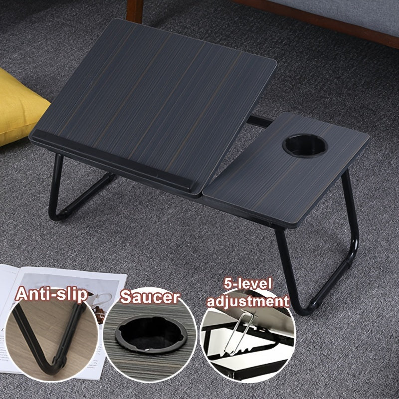 Foldable Adjustable Laptop Desk for Bed & Study