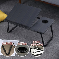 Foldable Adjustable Laptop Desk for Bed & Study