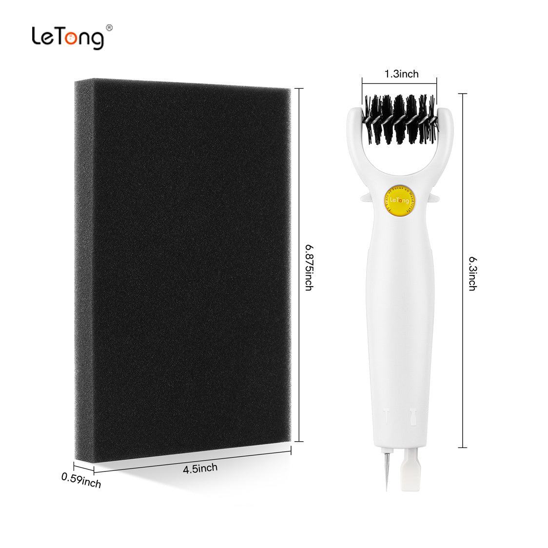 Letong 3-in-1 Die Brush Tool with Piercer & Scraper