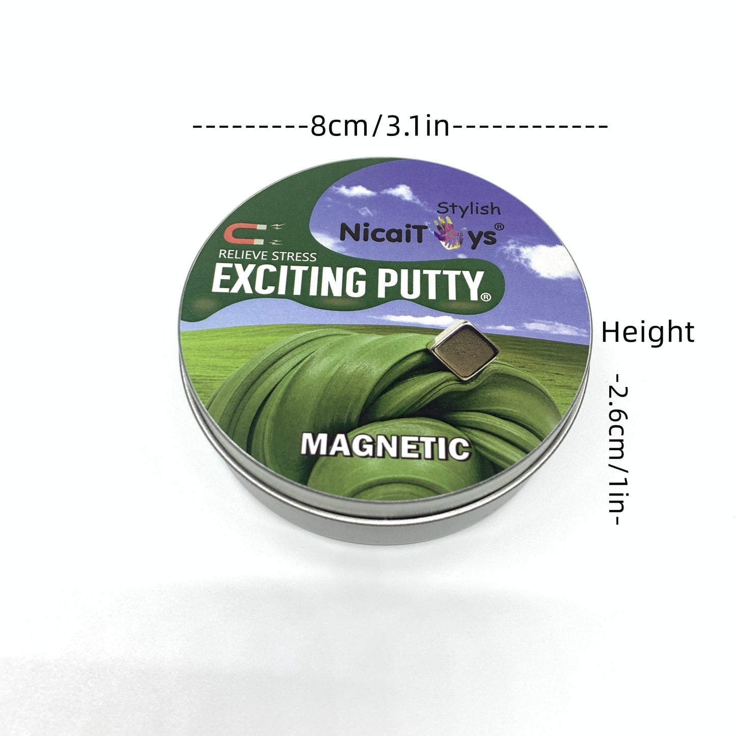 Magnetic Plasticine Bouncing Putty Stress Relief Toy