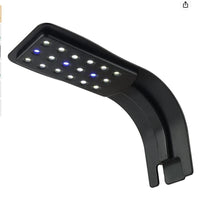 Radiant Aquarium LED Light - Clip-On White & Blue LEDs for Breathtaking Aquascape and Thriving Fish & Plant Life