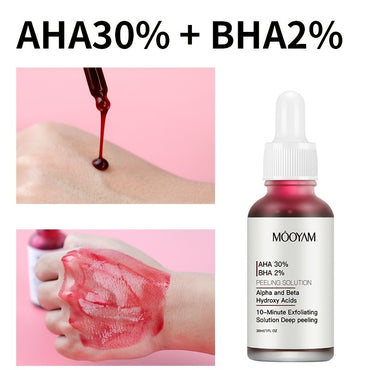 AHA 30% + BHA 2% Exfoliating Facial Peel Serum 1oz