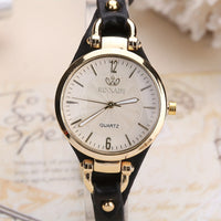 Elegant Quartz Ladies Watch – Boho Chic Leather Strap