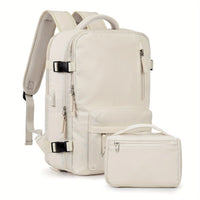 Large Capacity Travel Backpack with Shoe & Wet Pocket