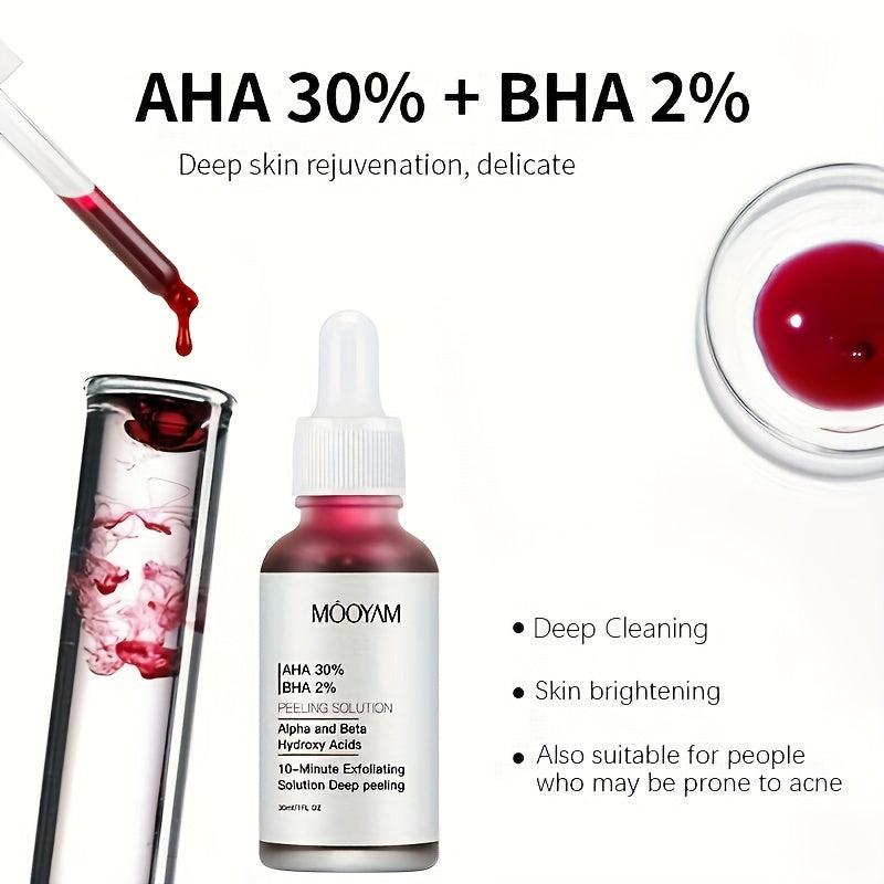 AHA 30% + BHA 2% Exfoliating Facial Peel Serum 1oz